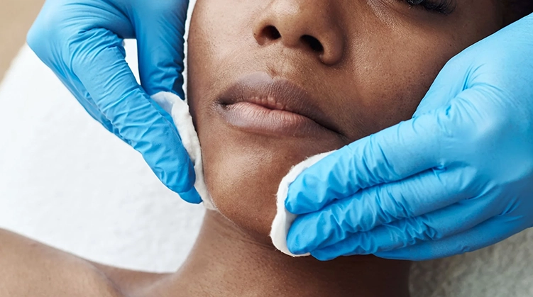 Dermatologie en Tunisie – Soins spécialisés pour les maladies de la peau Consultation dermatologique en Tunisie entre un spécialiste de la peau et un patient souffrant de troubles cutané